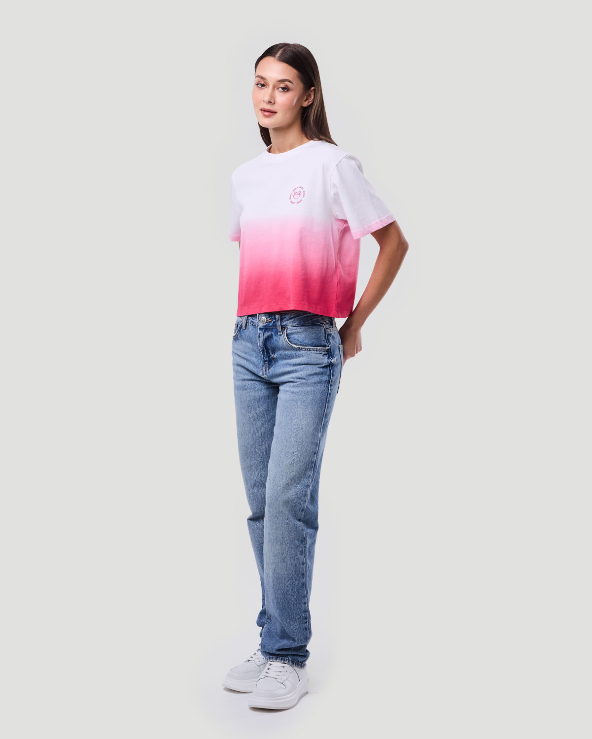 Women's Dip-Dye T-shirt - Pink image number 1
