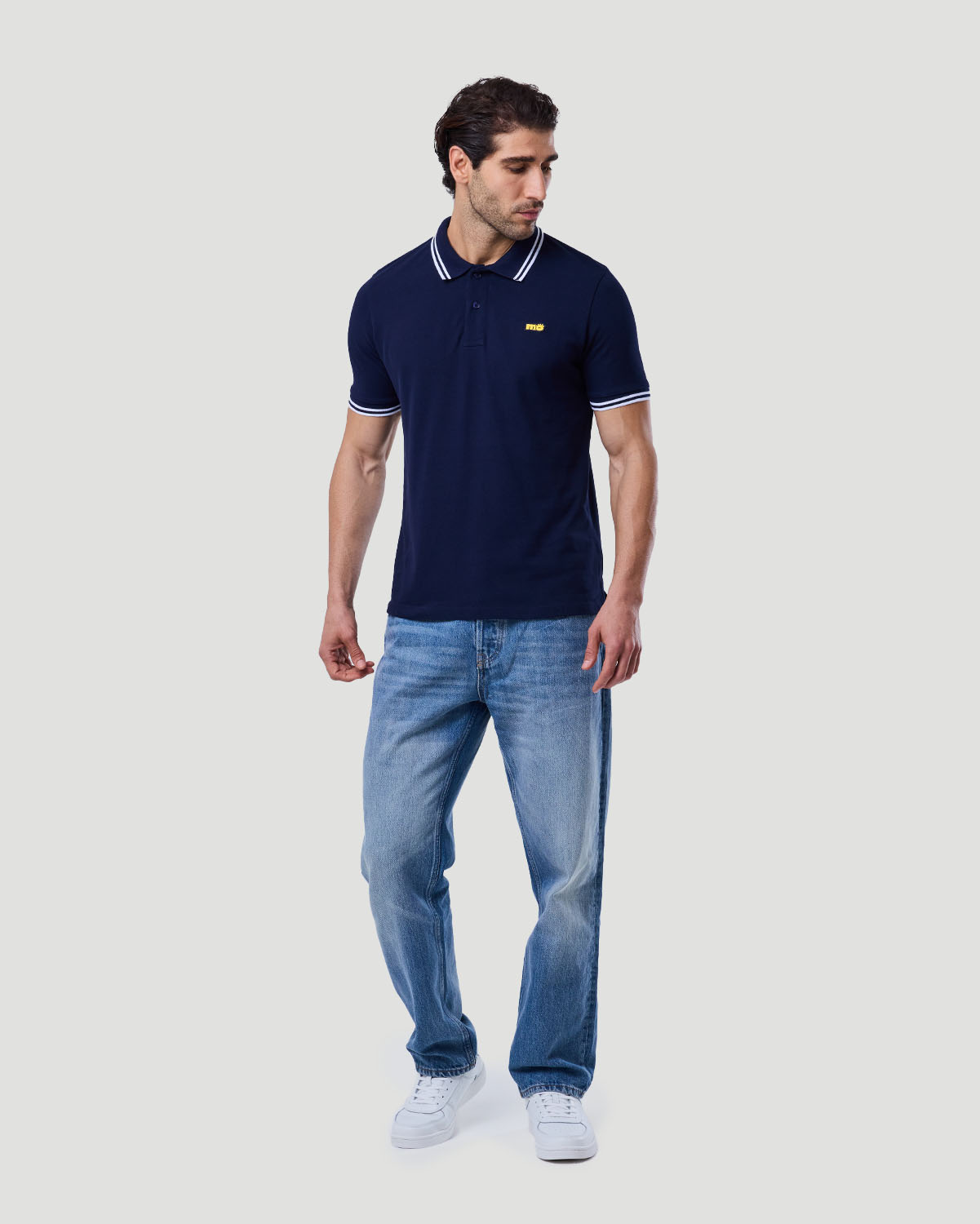 Men's Tipping Polo - Navy image number 1
