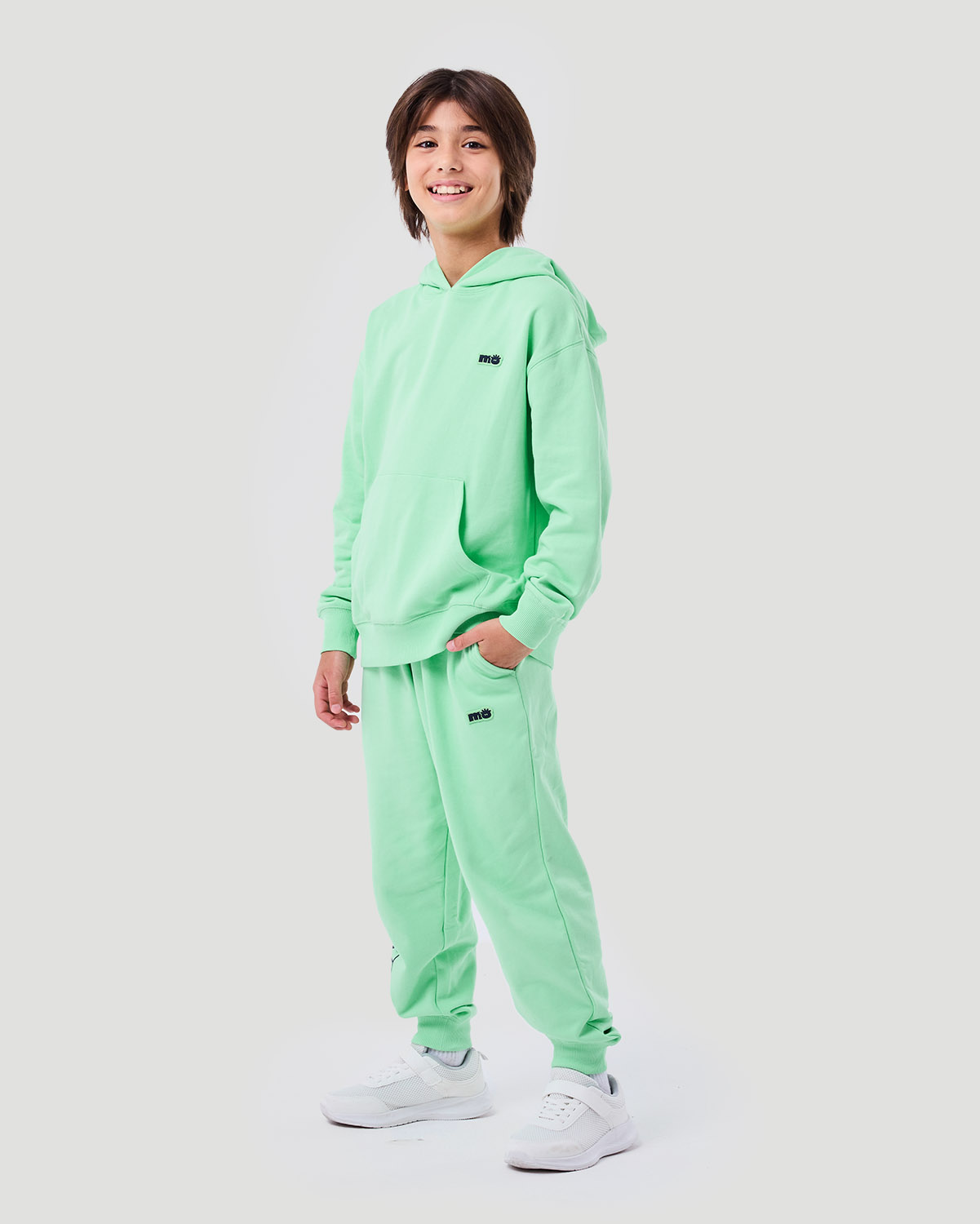 Boy's Hoodie - Green Ash image number 1