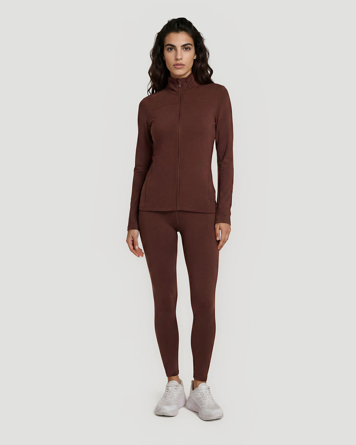 Women's Track Jacket - Shaved Chocolate image number 3