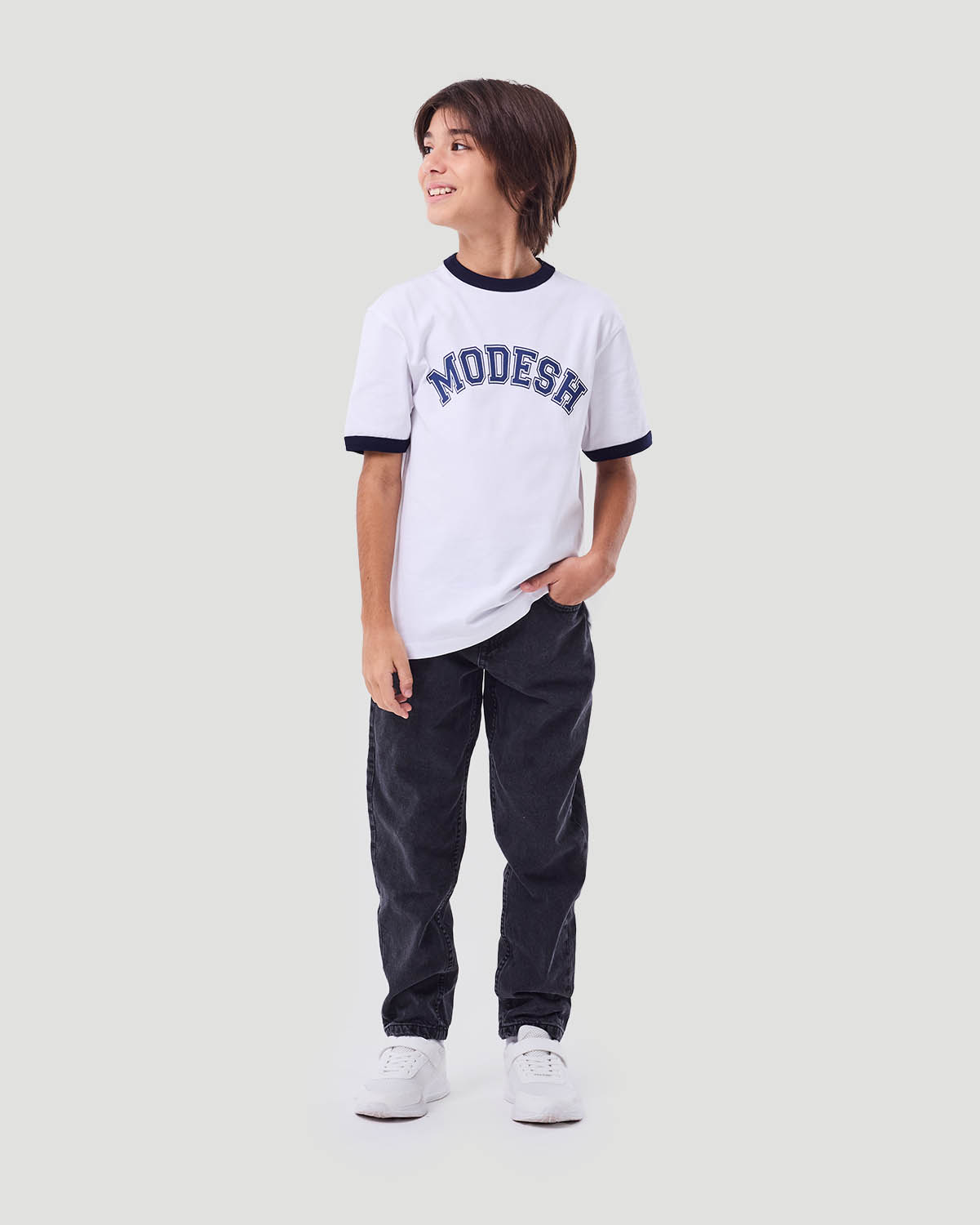 Boy's Ringer T-shirt - White image number 0