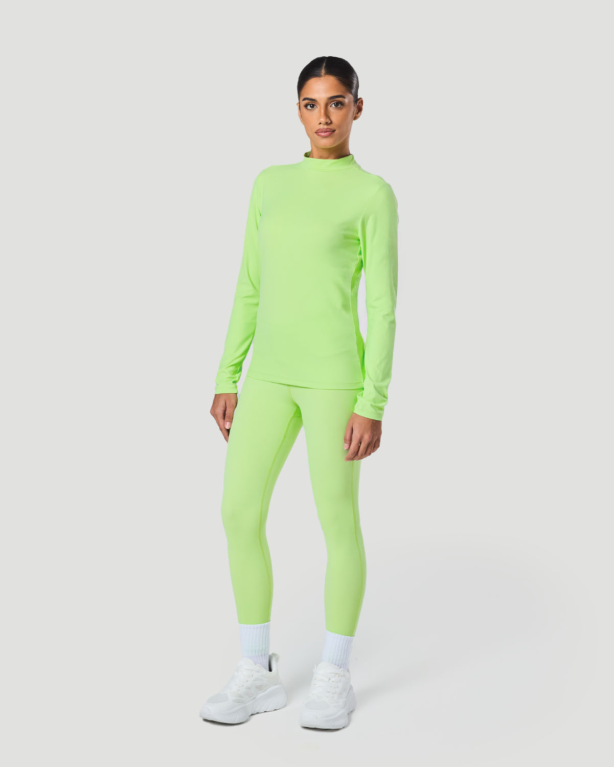 Women's High Neck T-Shirt - Paradise Green image number 4