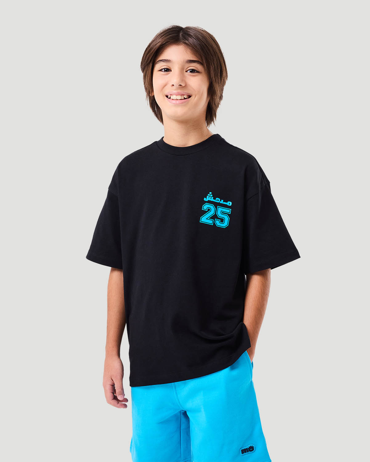 Boy's Graphic T-shirt - Jet Black image number 2