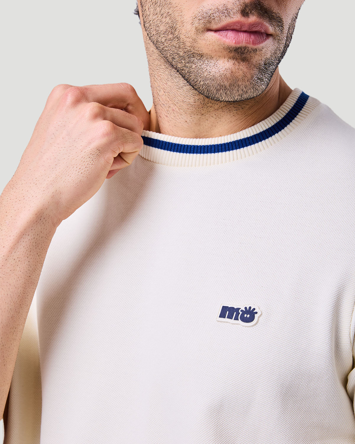 Men's Ringer T-shirt - Off White image number 5