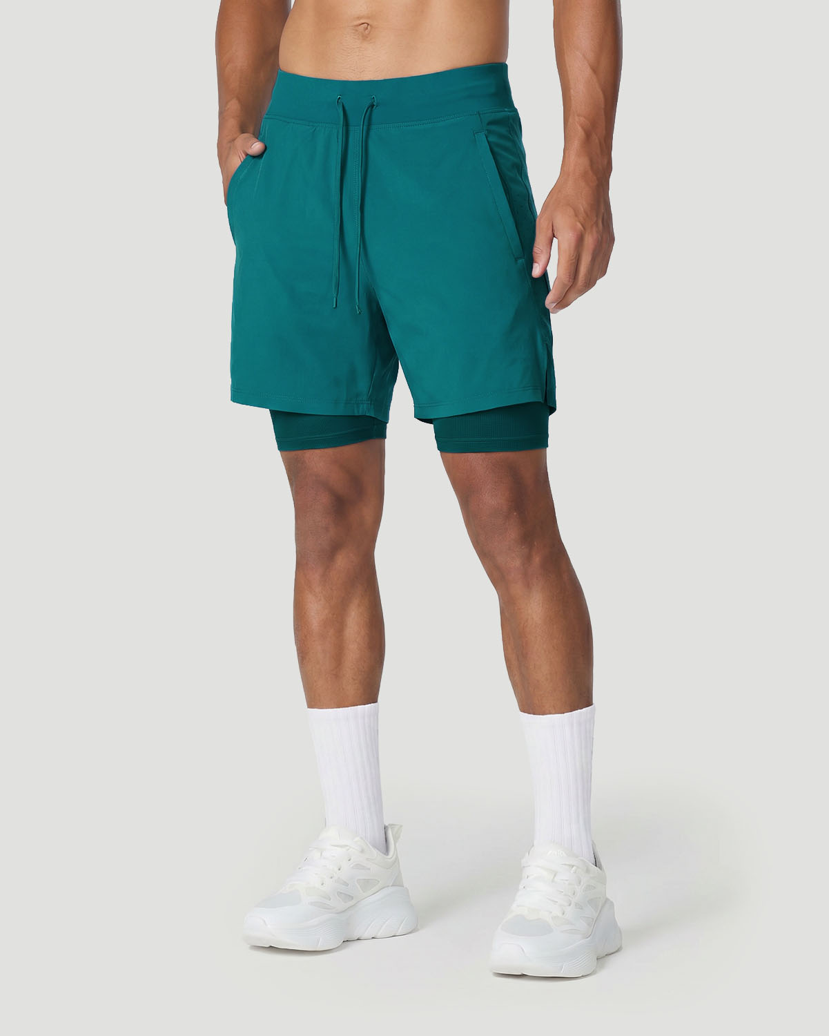 Men's Training Shorts - Shaded Spruce image number 0