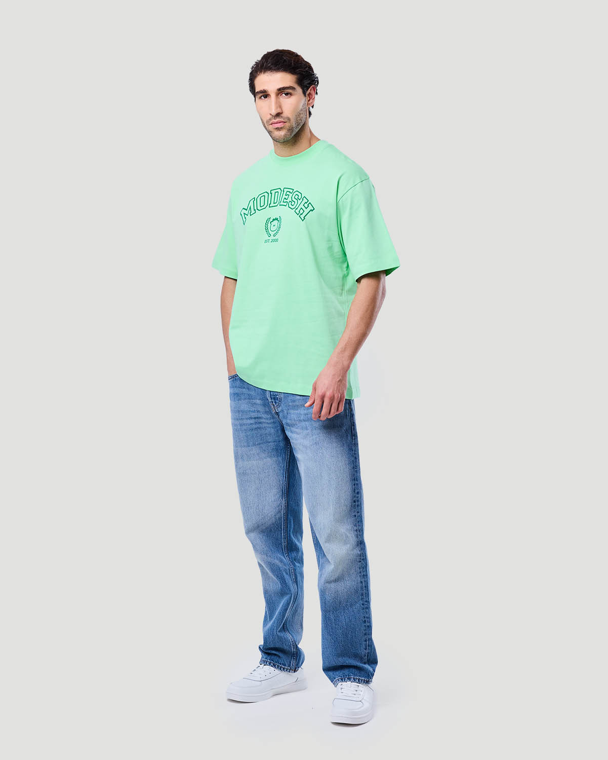 Men's Graphic T-shirt - Green Ash image number 1