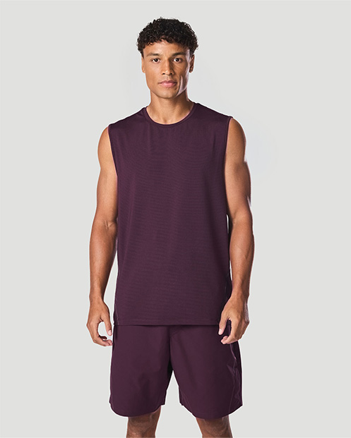 Men's Sleeveless T-Shirt - Italian Plum