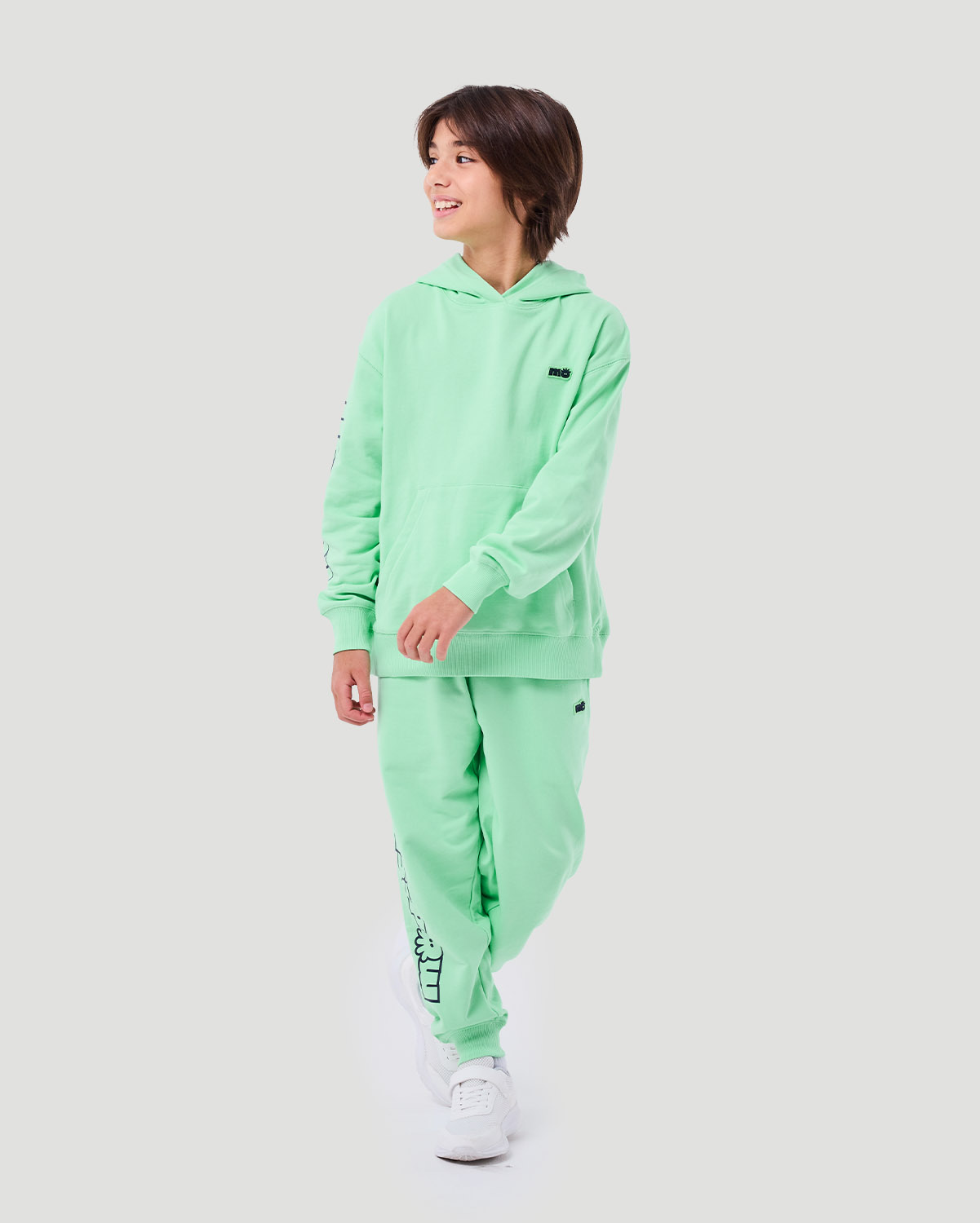 Boy's Hoodie - Green Ash image number 0