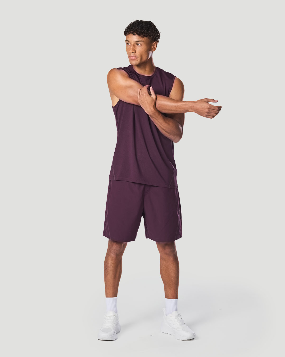 Men's Sleeveless T-Shirt - Italian Plum image number 5