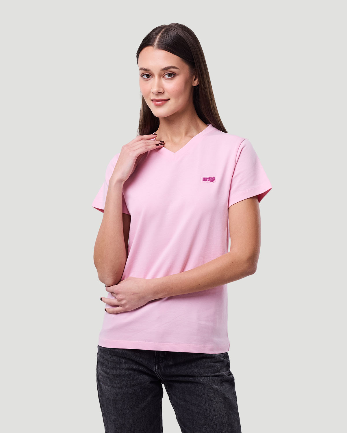 Women's V-Neck T-shirt - Sweet Lilac image number 2