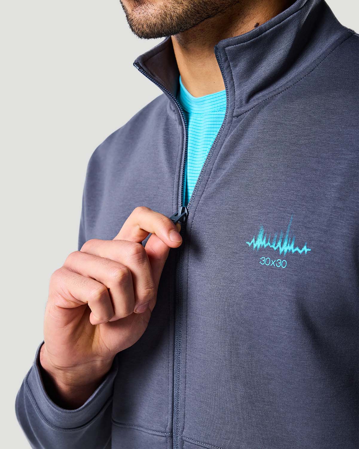 Men&rsquo;s Track Jacket - Castor Grey image number 1