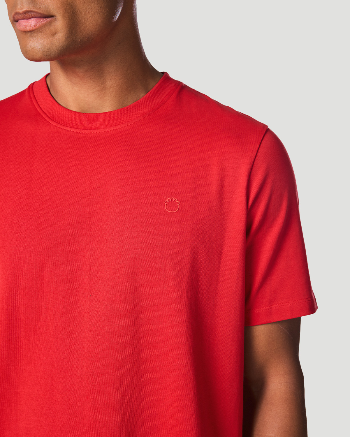 Men's Crew neck T-Shirt - High Risk Red image number 3