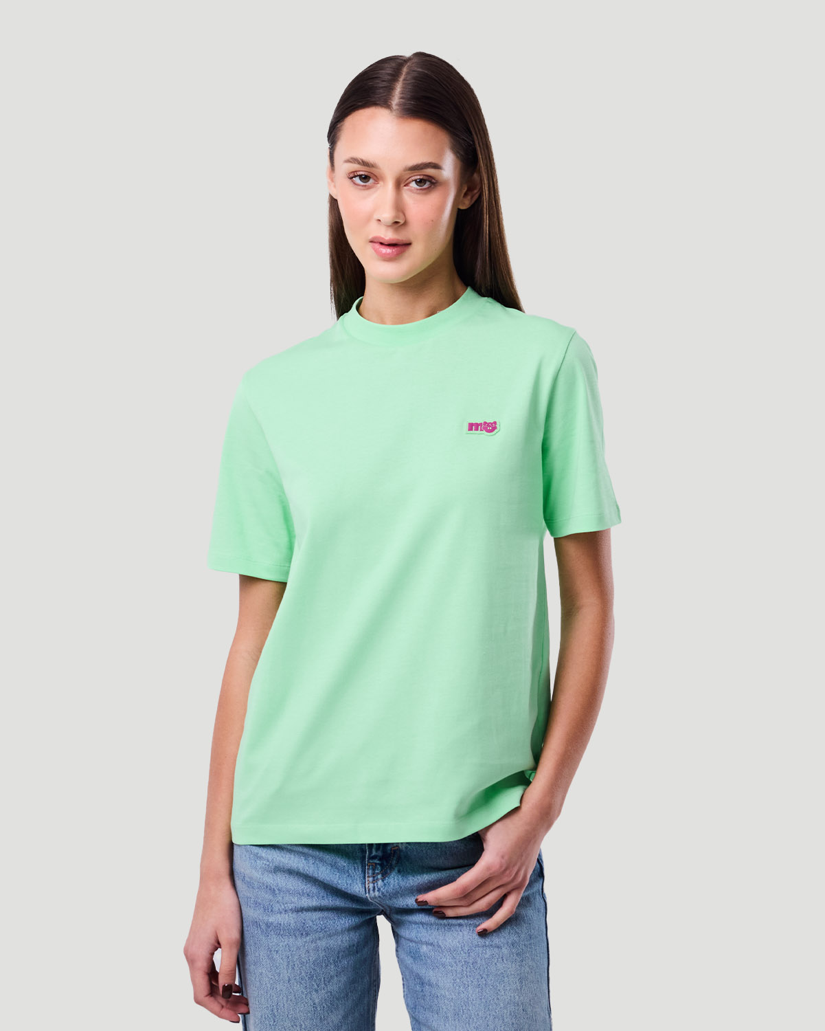 Women's Basic T-shirt - Green Ash image number 2