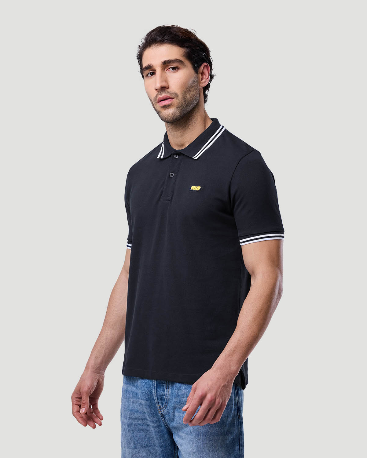 Men's Tipping Polo - Jet Black image number 2