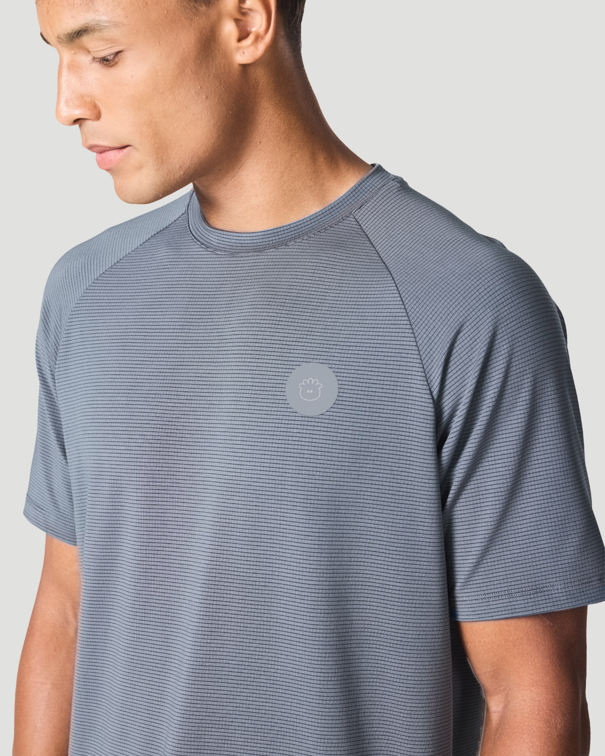 Men's Crew Neck T-Shirt - Castor Grey image number 2