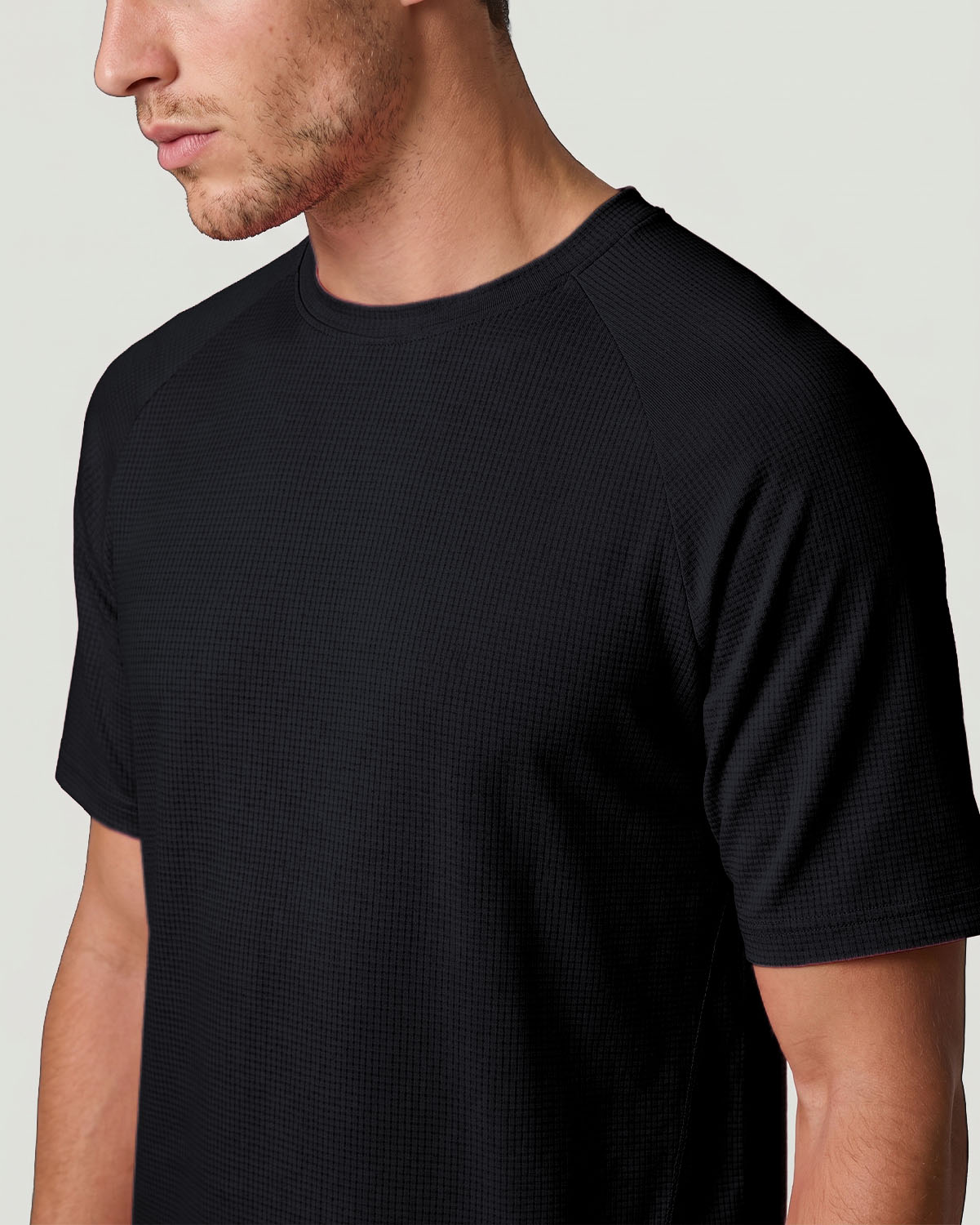 Men's Stretch T-Shirt - Jet Black image number 4