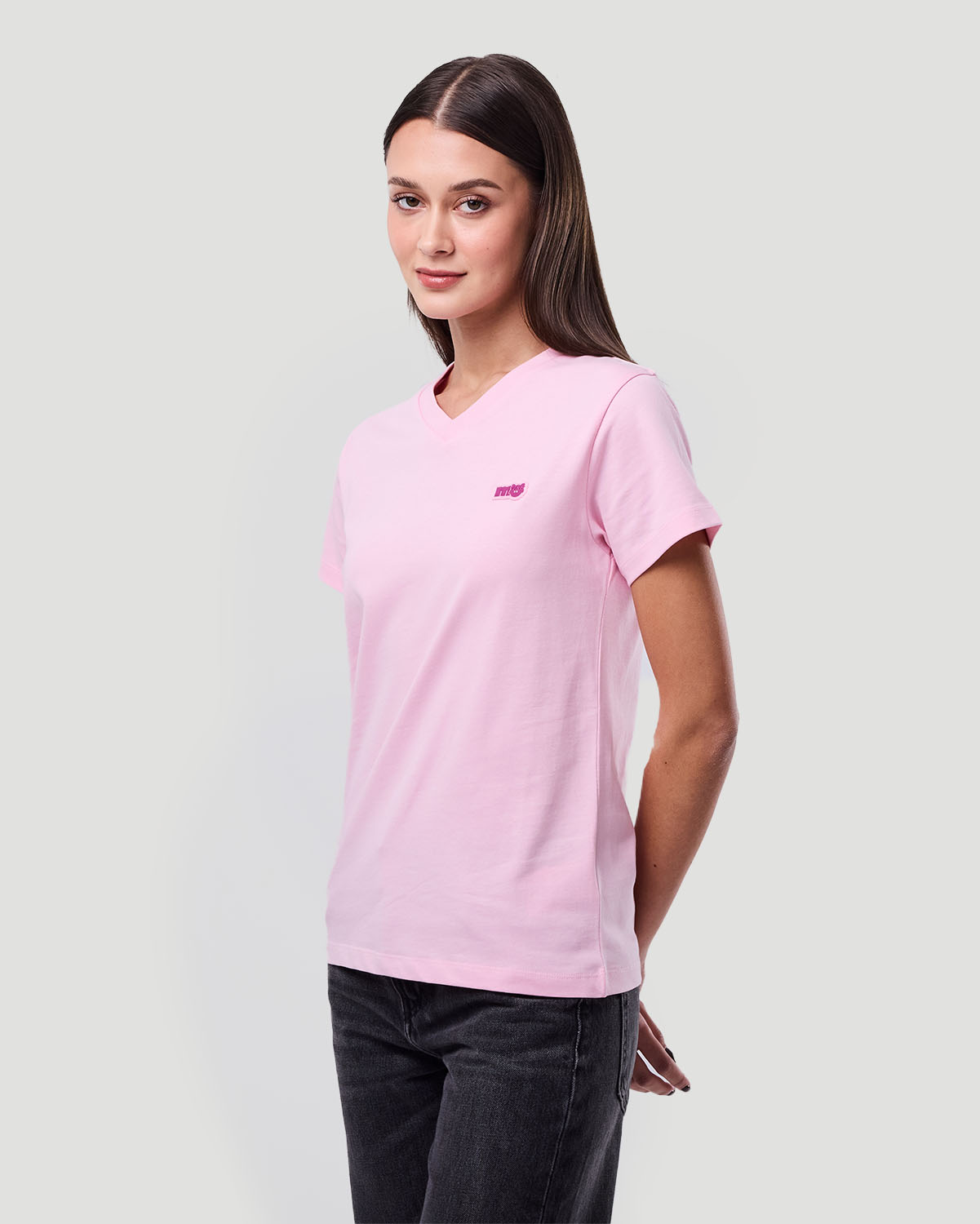Women's V-Neck T-shirt - Sweet Lilac image number 3