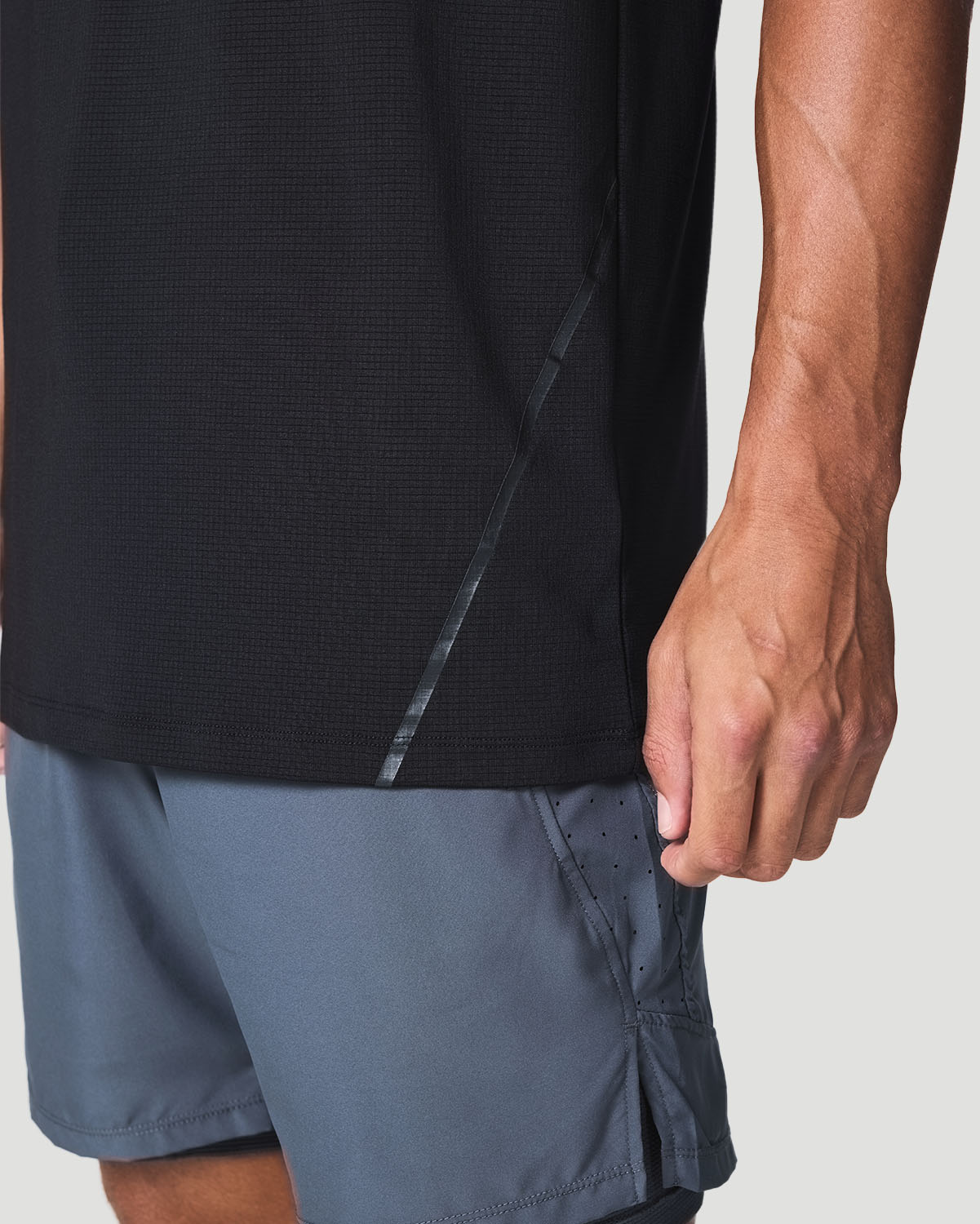 Men's Stretch T-Shirt - Jet Black image number 3