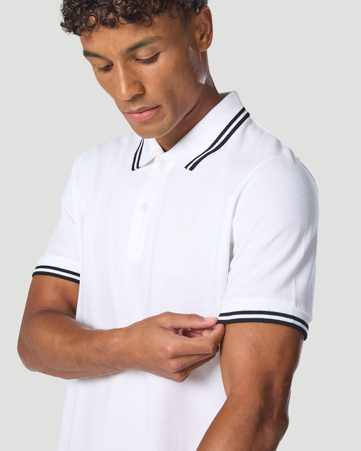 Men's Polo T-Shirt - White image number 3