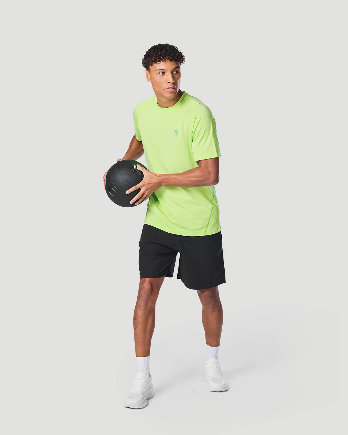 Men's Crew Neck T-Shirt - Paradise Green image number 3