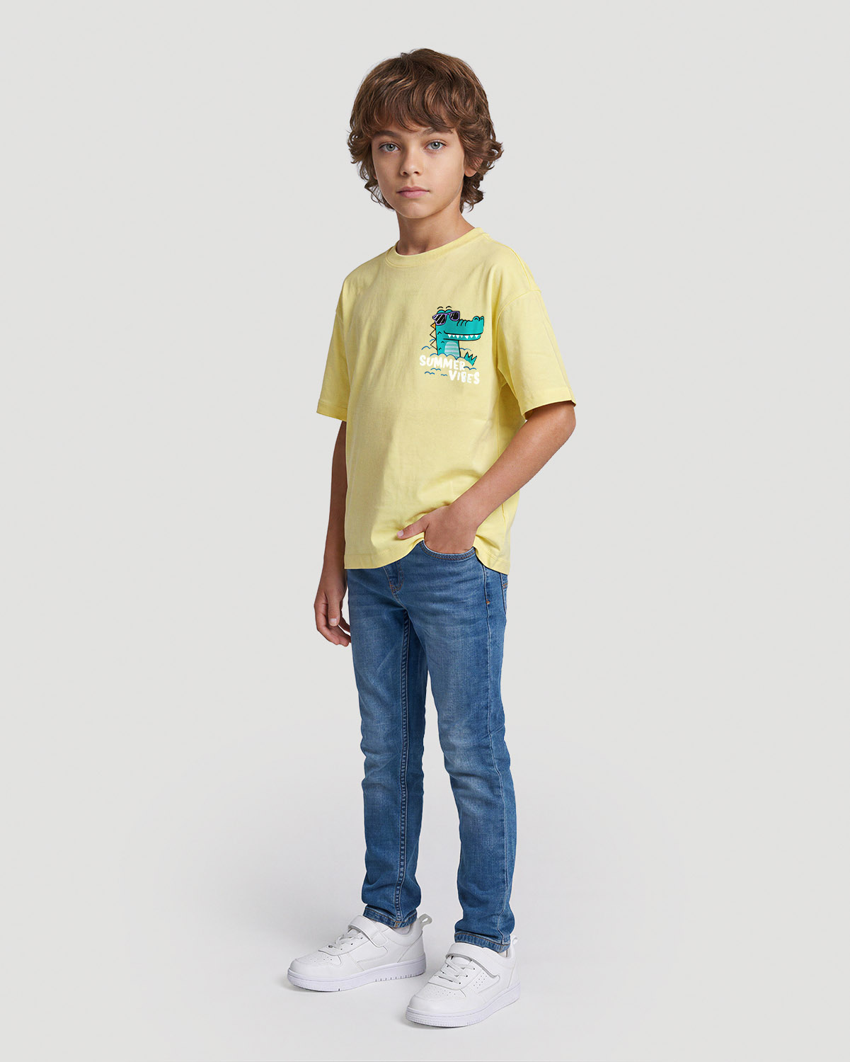Boys Graphic T-Shirt - Summer Vibes - Popcorn image number 3