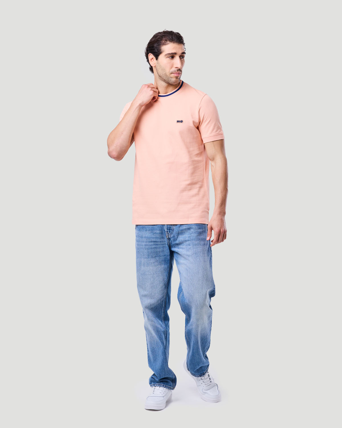 Men's Ringer T-shirt - Papaya Punch image number 1