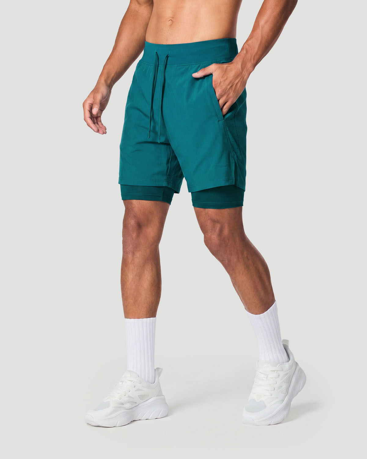 Men's Training Shorts - Shaded Spruce image number 1