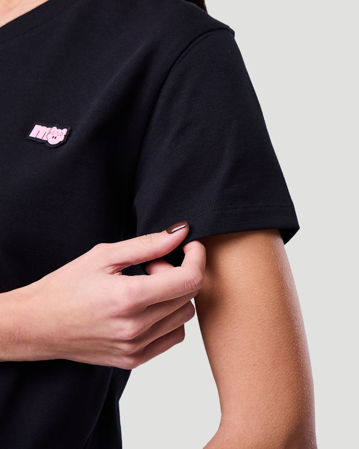 Women's V-Neck T-shirt - Jet Black image number 5