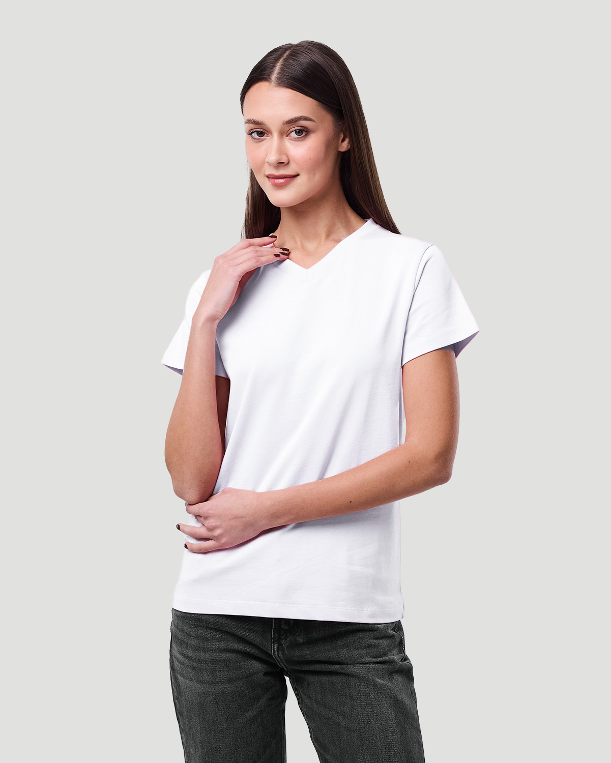 Women's Core V-neck T-shirt - White image number 2
