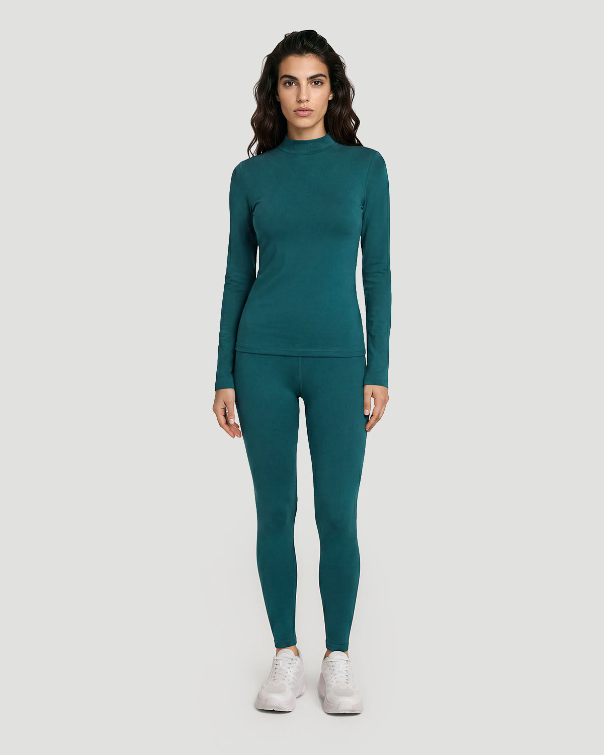 Women's High Neck T-Shirt - Shaded Spruce image number 3