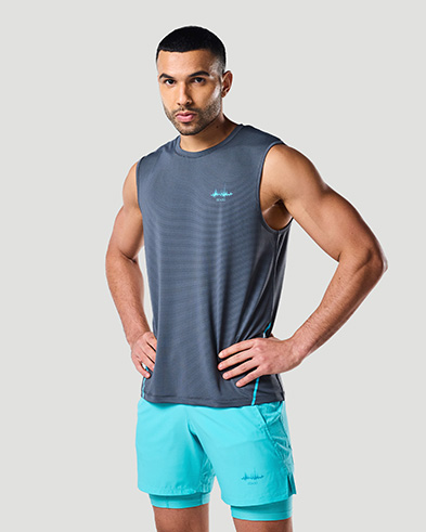 Sleeveless T-shirt - Castor Grey