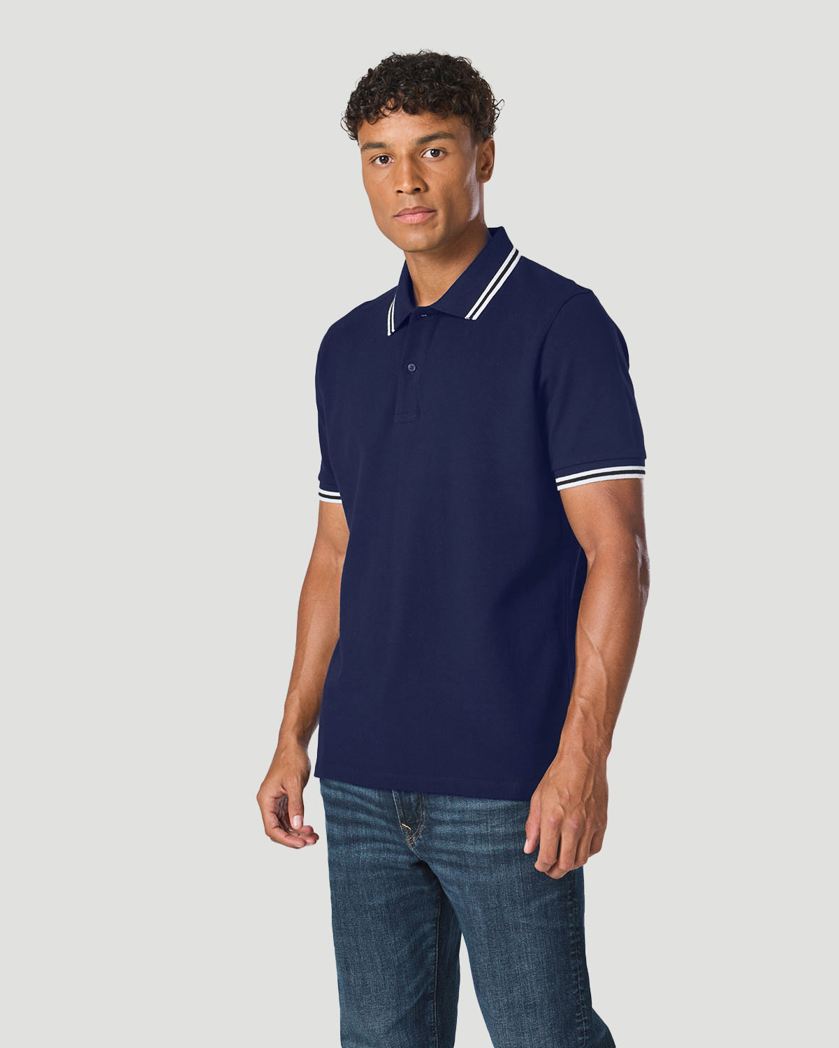 Men's Core Polo T-shirt - Medieval Blue image number 1