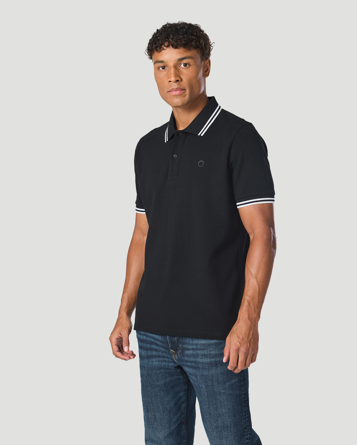 Men's Polo T-Shirt - Jet Black image number 1