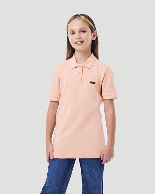 Girl's Polo T-shirt - Papaya Punch