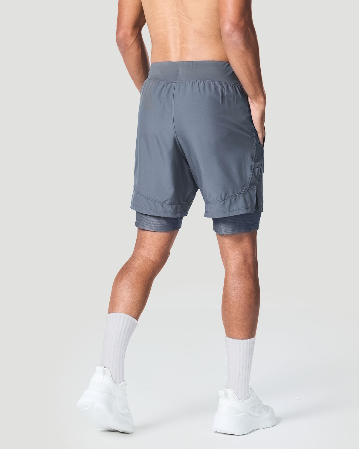Men's Training Shorts - Castor Grey image number 1