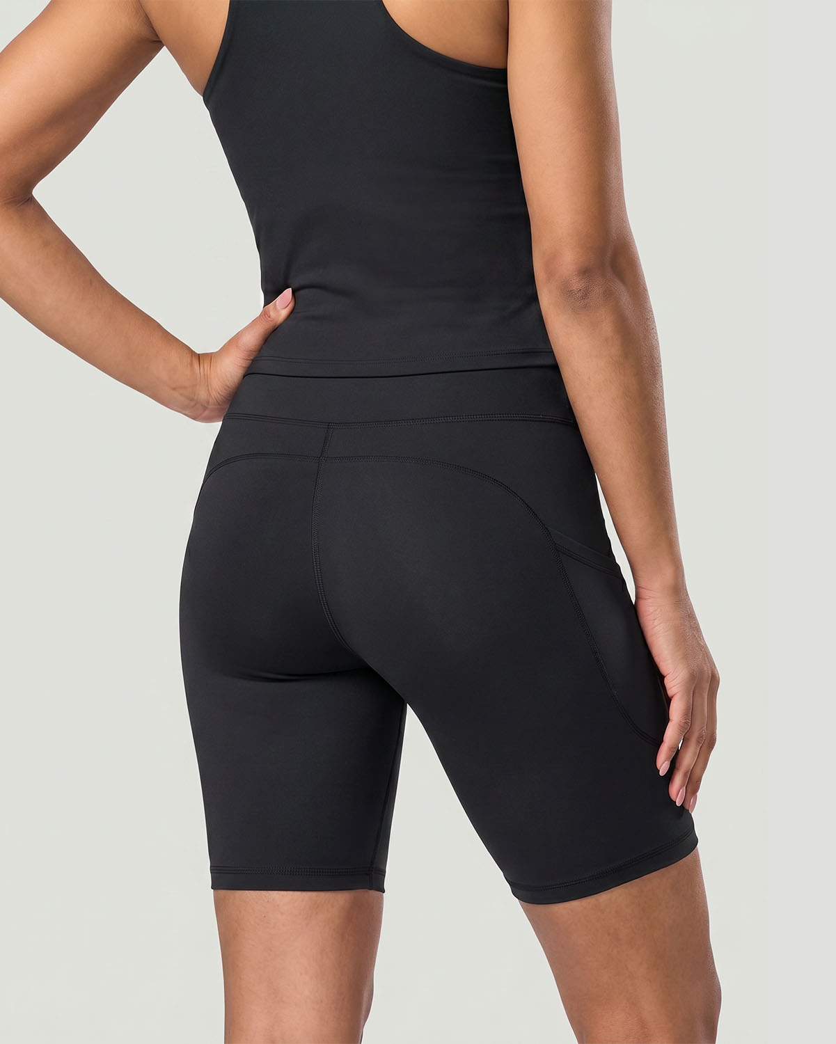 Women's Cycle Shorts - Jet Black image number 2