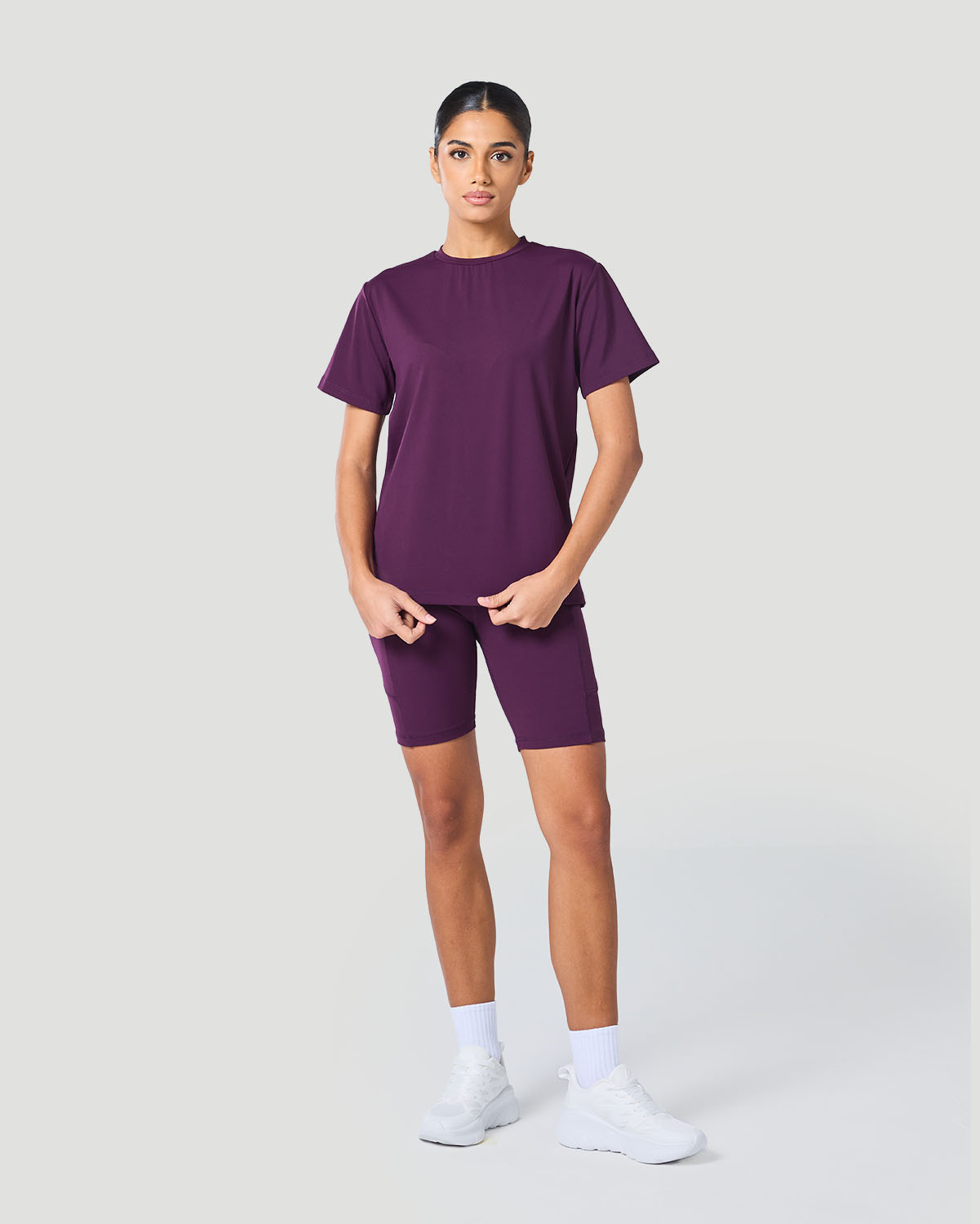 Women's Crew Neck T-Shirt - Italian Plum image number 4