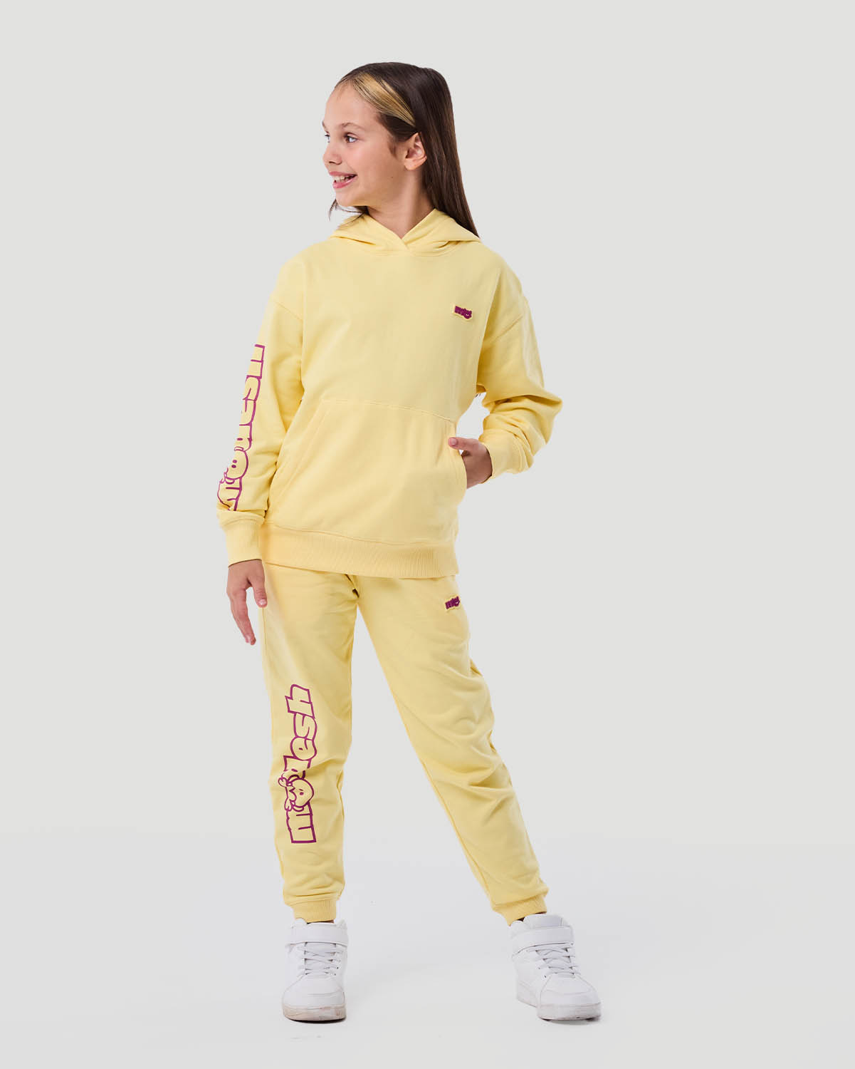 Girl's Jogger Pants - Pale Banana image number 1