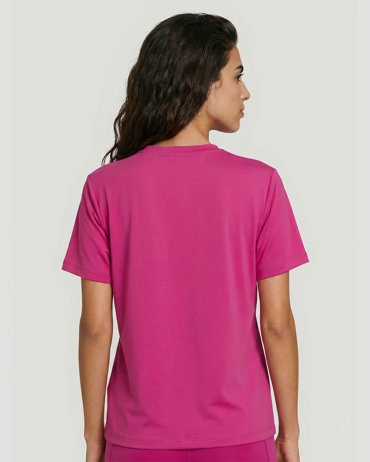 Women's Crew Neck T-Shirt - Rose Violet image number 5