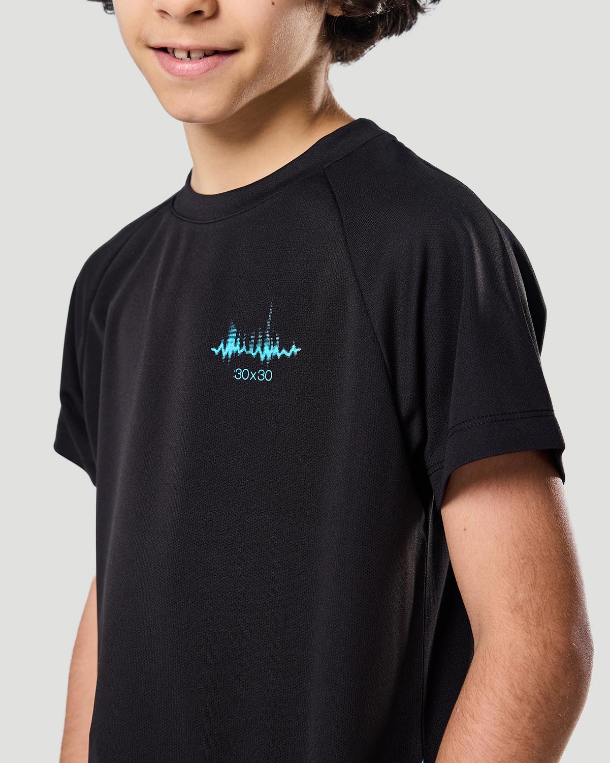 Boys Training T-shirt - Jet Black image number 2