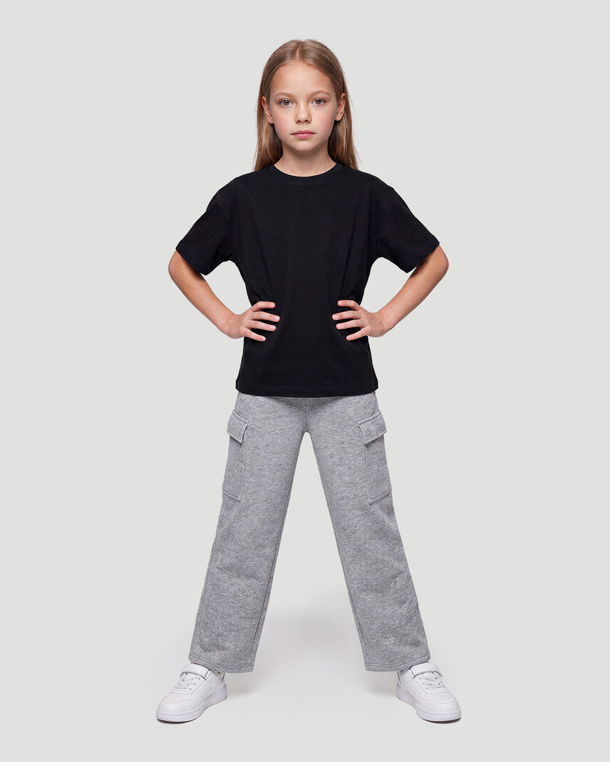 Girls Crew neck T-shirt - Jet Black image number 3