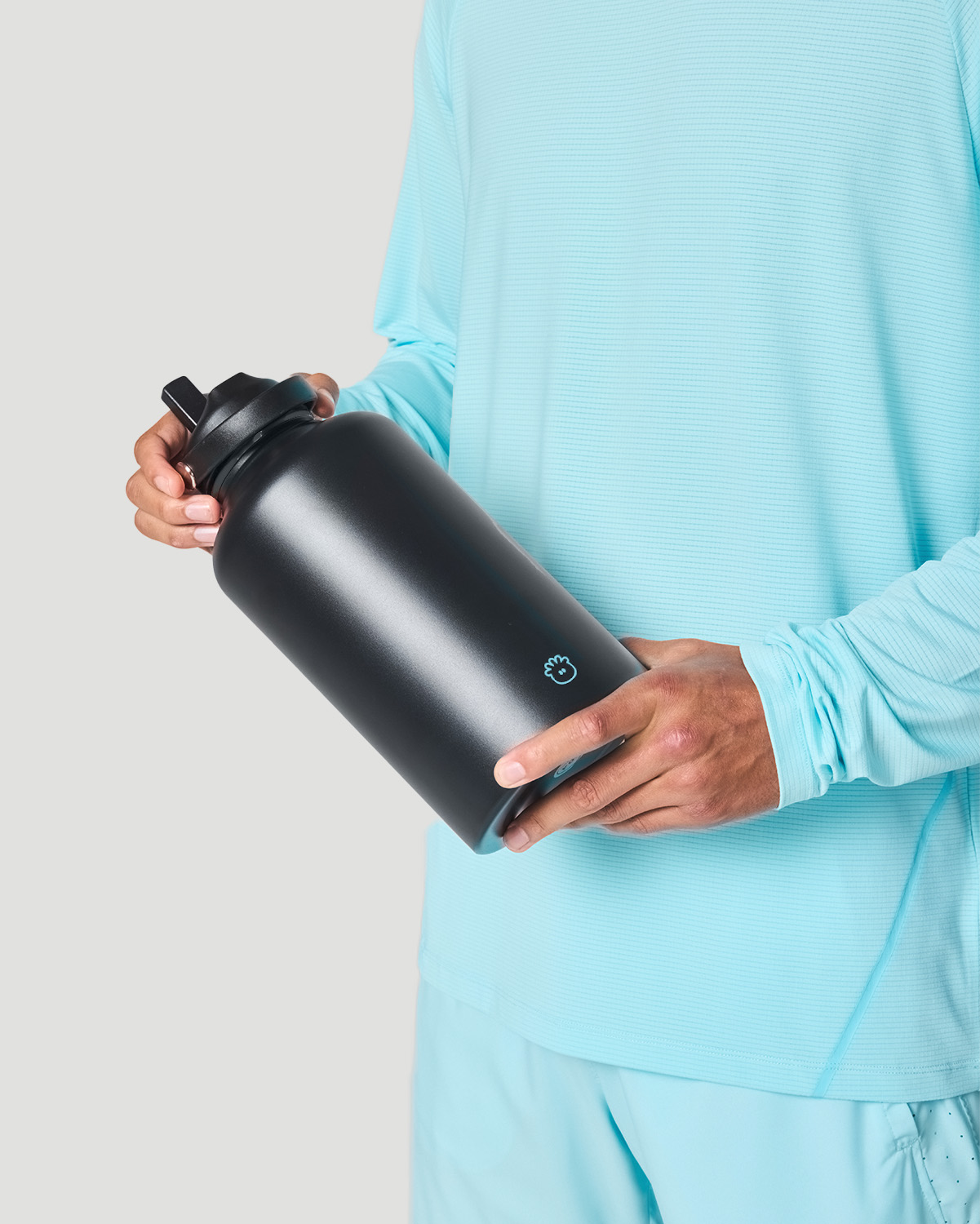 Gym Water Bottle - Jet Black image number 2
