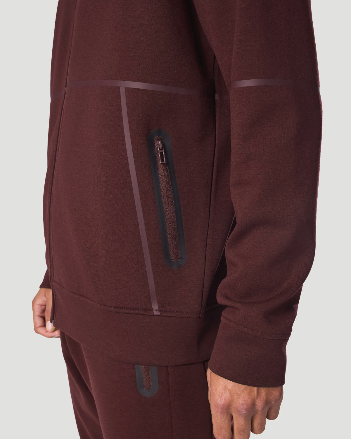 Men's Track Jacket - Shaved Chocolate image number 5