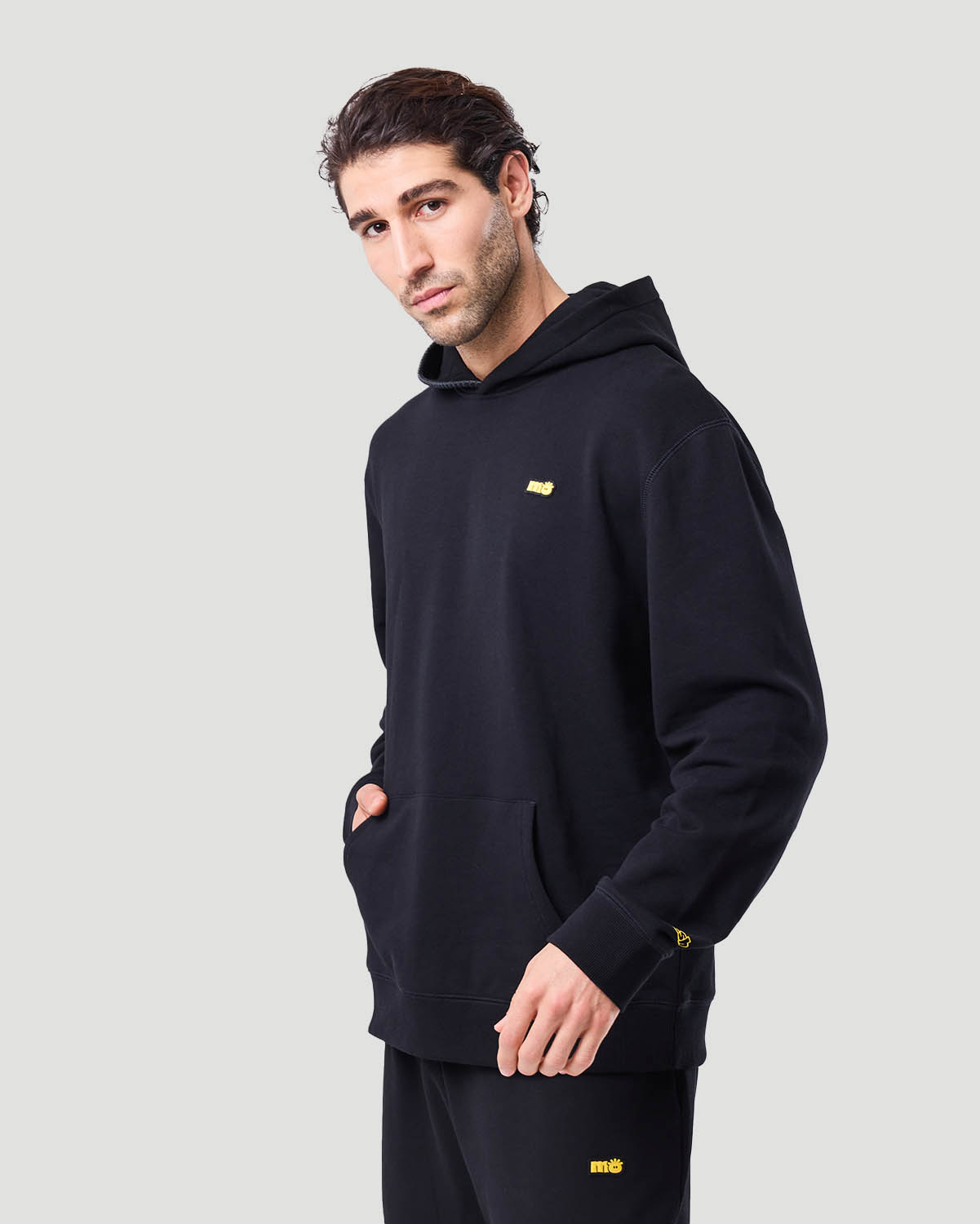 Men's Hoodie - Jet Black image number 3