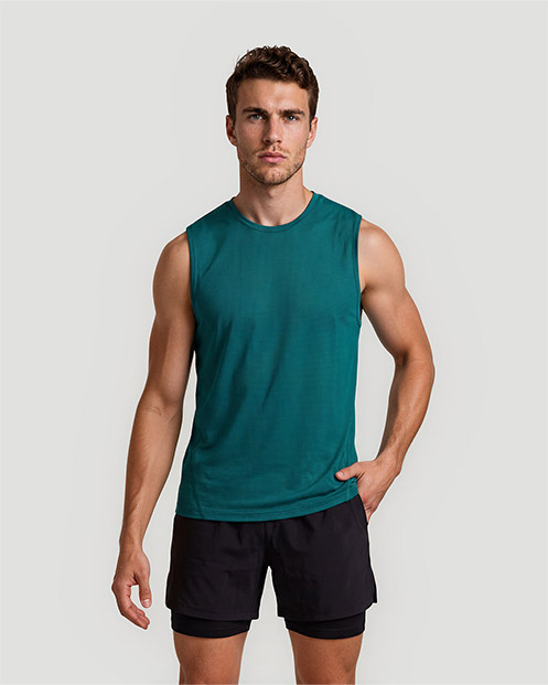 Men's Sleeveless T-Shirt - Shaded Spruce