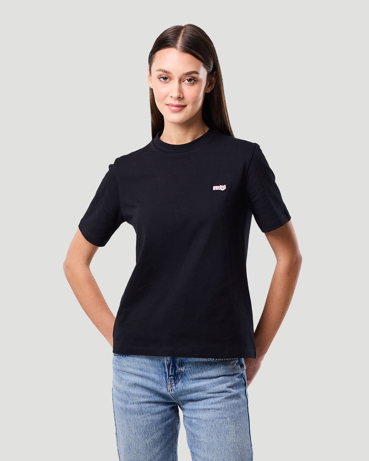 Women's Basic T-shirt - Jet Black image number 2