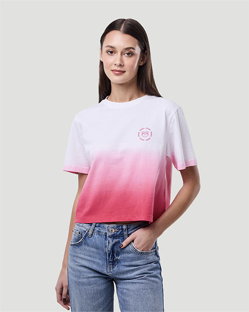 Women's Dip-Dye T-shirt - Pink