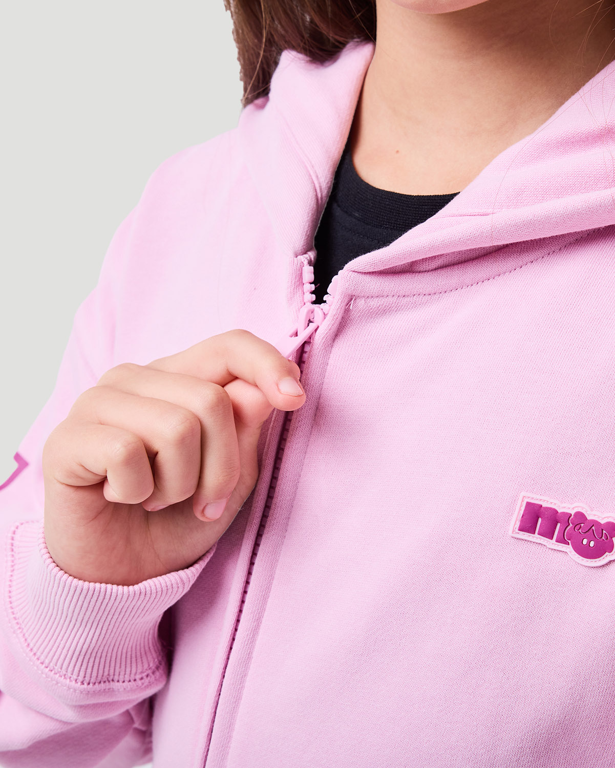 Girl's Zip Hoodie - Sweet Lilac image number 4