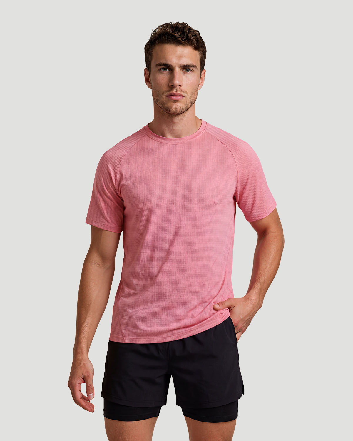Men's Stretch T-Shirt - Cashmere Rose image number 0