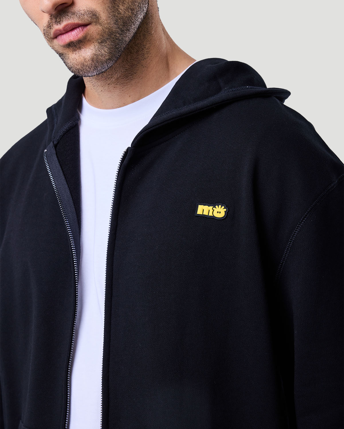 Men's Zip Hoodie - Jet Black image number 4